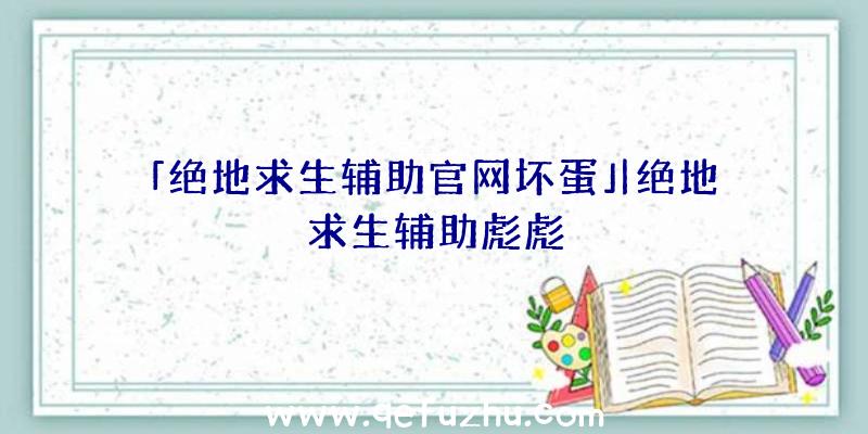 「绝地求生辅助官网坏蛋」|绝地求生辅助彪彪